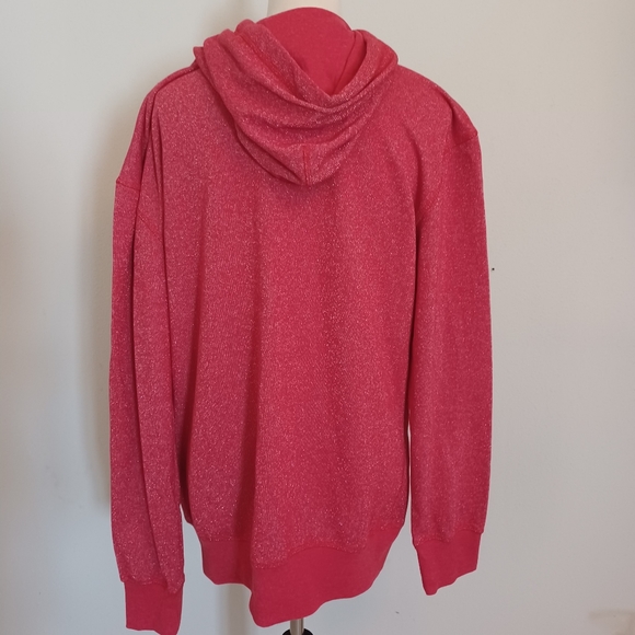 Red Shimmery Barry Christmas Hoodie Size XXL - Picture 2 of 7